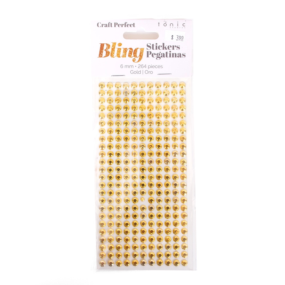 Gold, Craft Embellishments, Art & School, Craft Perfect, Grad Cap Decor, Rhinestone, Sticker Sheet, 962164